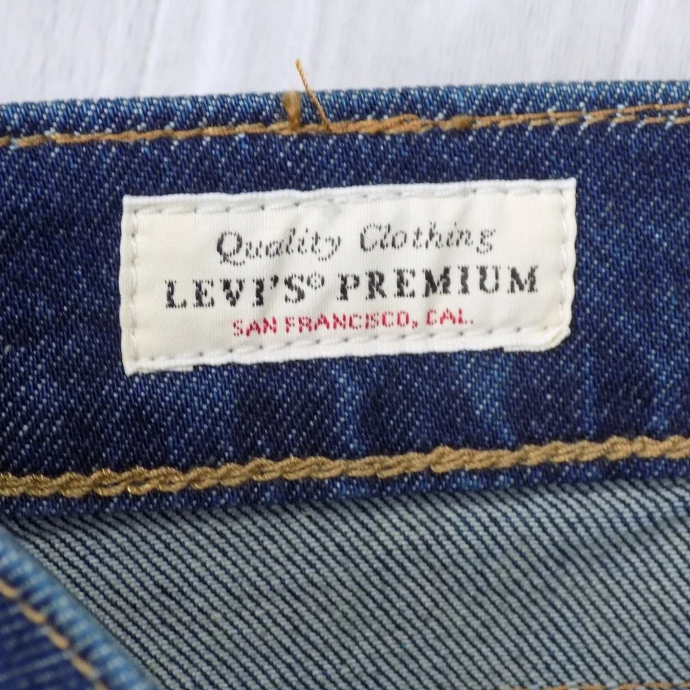 Levi's 541 Athletic Taper Jeans Mens 42x30 Dark Wash Blue Stretch NEW